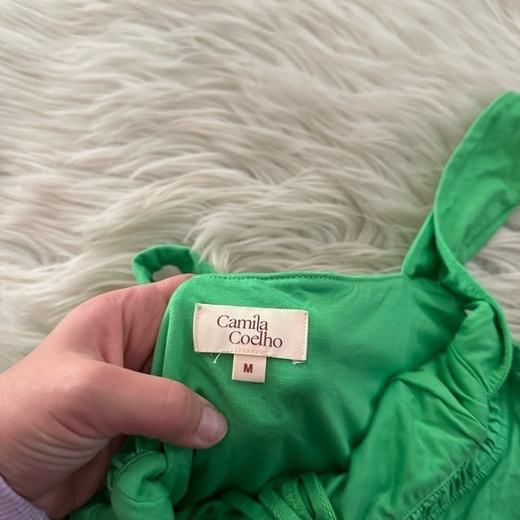 CAMILA COELHO Daisy Top In Green - Picture 4 of 4